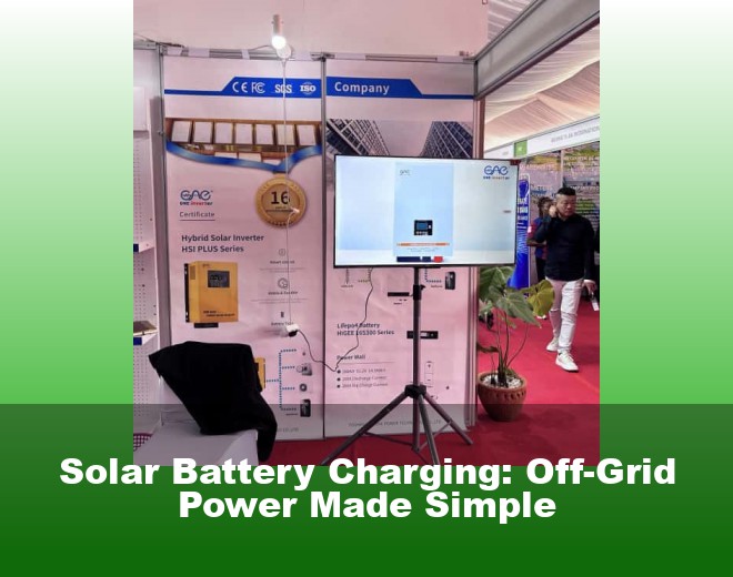 Solar Battery Charging: Off-Grid Power Made Simple